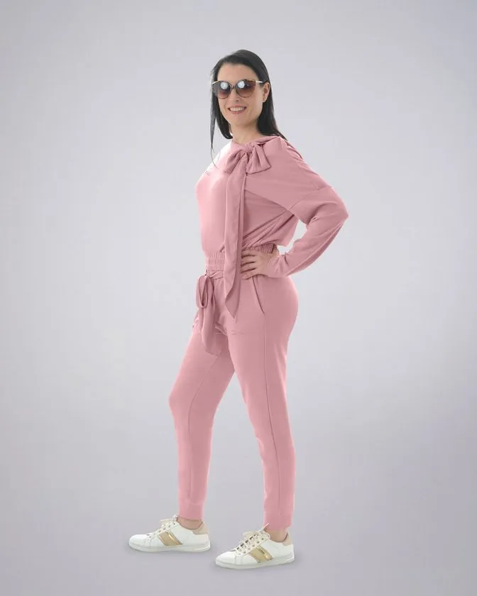 Leafletic Ladies Cropped Tops and Jogger Set