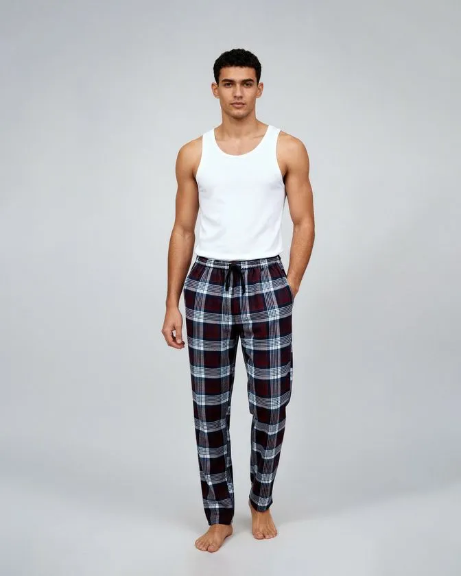 Men Cotton Flannel Peach Finish Payjama