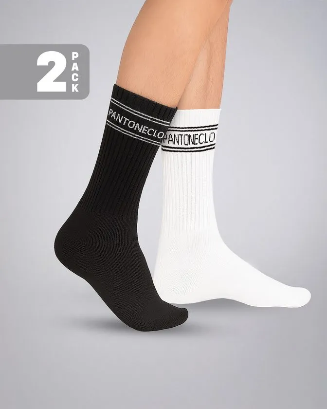 Pantoneclo Men’s Sports Socks 2 Pcs Pack Combo